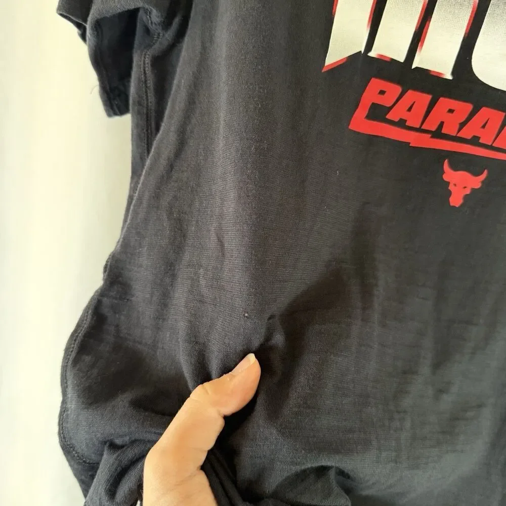 Iron Paradise Under Armour Hoodie Youth XL Black Short Sleeve 100% Cotton